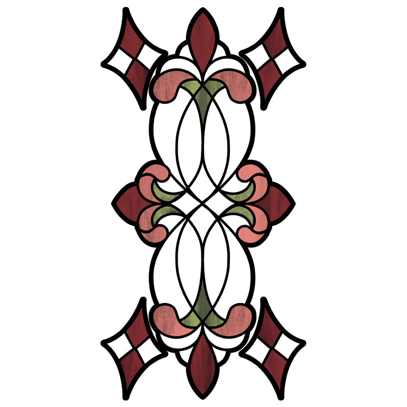 Lark Manor Stained Glass Window Decal & Reviews Wayfair